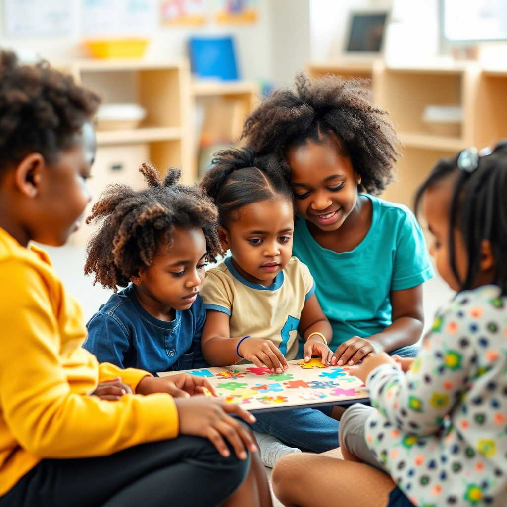 Therapy session with a child writing
